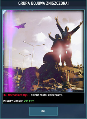 Only total victory forces enemy to retreat (what is more, winners morale increases about 3 points and defeated drops about 3 points), who may be eliminated if he gets attacked by other brigade and sector to which he retreats isnt occupied by an ally unit - Strategic View - Campaign - Wargame: AirLand Battle - Game Guide and Walkthrough
