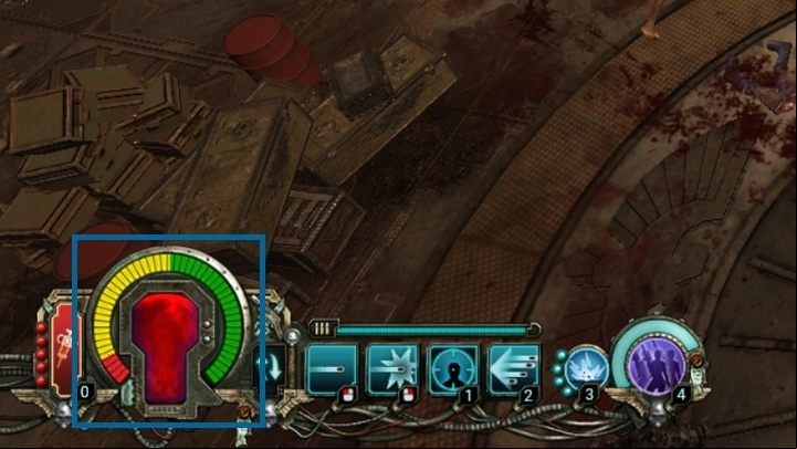 The suppression resistance bar, surrounding the Inquisitors health bar, represents your ability to withstand harmful effects - Suppression in Warhammer Inquisitor - Martyr - Combat guide - Warhammer Inquisitor - Martyr Game Guide