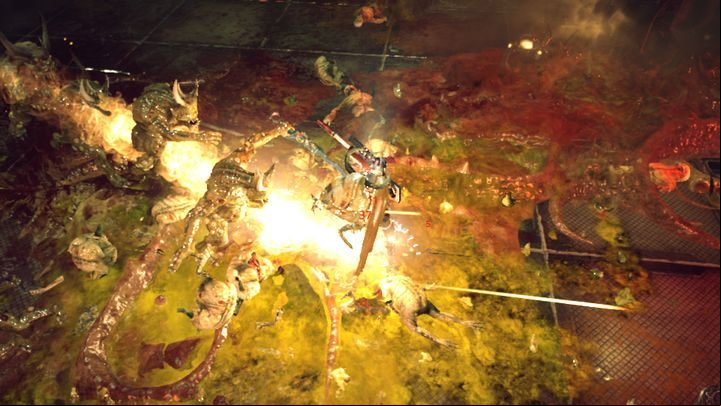 A horde attacking an Inquisitor. - Relay Station mission walkthrough in Warhammer Inquisitor - Martyr - Chernobog - Warhammer Inquisitor - Martyr Game Guide
