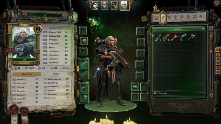The daughter of imperial officers, Argenta, will you as a third companion during the first hours of the game - Rogue Trader: Argenta Romance - Gameplay - WH40K: Rogue Trader Guide