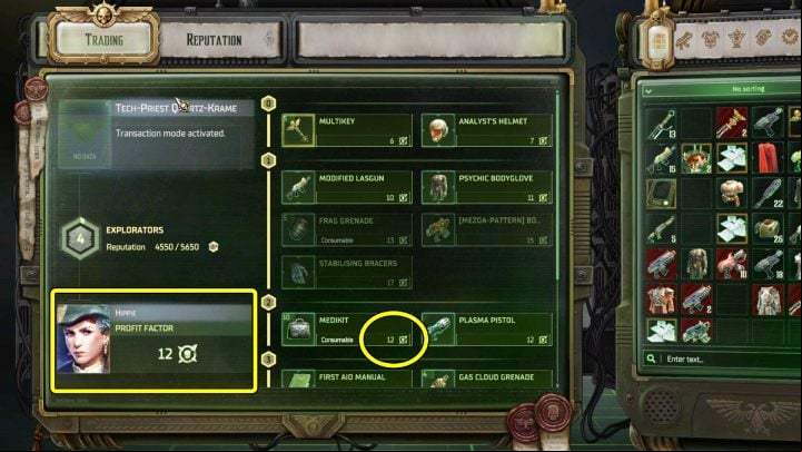 The initial amount of Profit Factor is 10 - Rogue Trader: How to increase Profit Factor? - How to - WH40K: Rogue Trader Guide