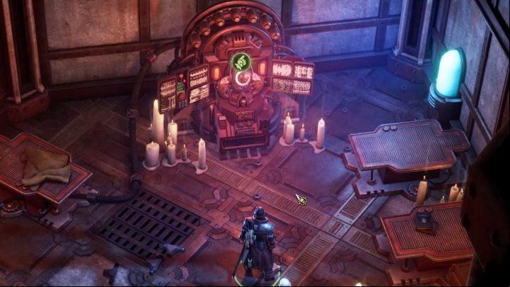 When talking to Data-Altar of Sacred Analysis, select the dialogue options in the following order - Rogue Trader: How to recite First Galvanic Hymn? - How to - WH40K: Rogue Trader Guide