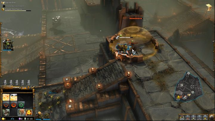 Enemies hidden in heavy cover are no match for Gorgutz. - Mission 2 - Destined for Greater Fings - Campaign Walkthrough - Warhammer 40,000: Dawn of War III Game Guide