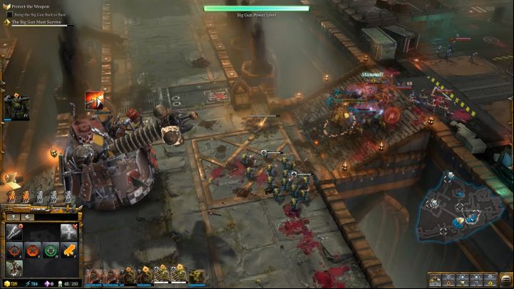 Subsequent attempts will allow you to move the cannon back to the base. - Mission 2 - Destined for Greater Fings - Campaign Walkthrough - Warhammer 40,000: Dawn of War III Game Guide
