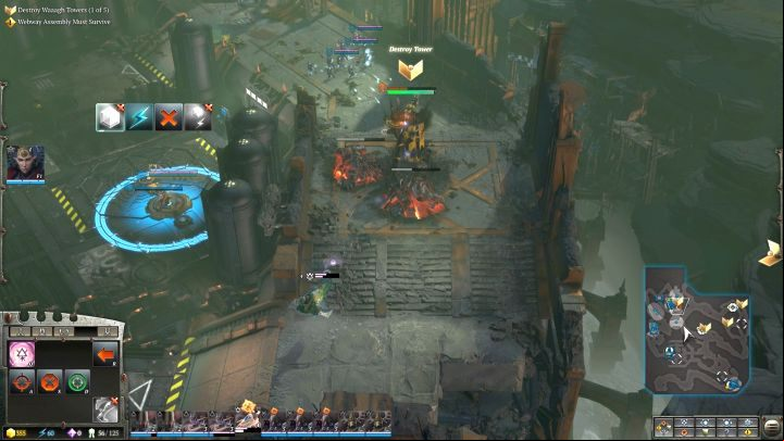 The second Waaagh! Tower. - Mission 3 Beware False Profits! - Warhammer Dawn of War 3 Walkthrough - Campaign Walkthrough - Warhammer 40,000: Dawn of War III Game Guide