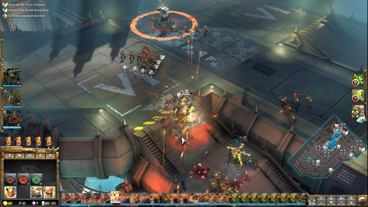 Destroying the Blood Raven base will allow you to complete a side mission. - Mission 7 - The Dark Arrival - Warhammer Dawn of War 3 Walkthrough - Campaign Walkthrough - Warhammer 40,000: Dawn of War III Game Guide