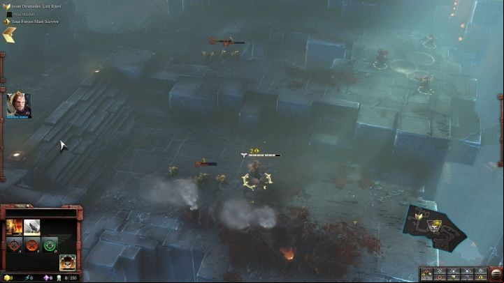 A squad of Terminators appears on the battlefield. - Mission 8 - None Left Behind - Warhammer Dawn of War 3 Walkthrough - Campaign Walkthrough - Warhammer 40,000: Dawn of War III Game Guide
