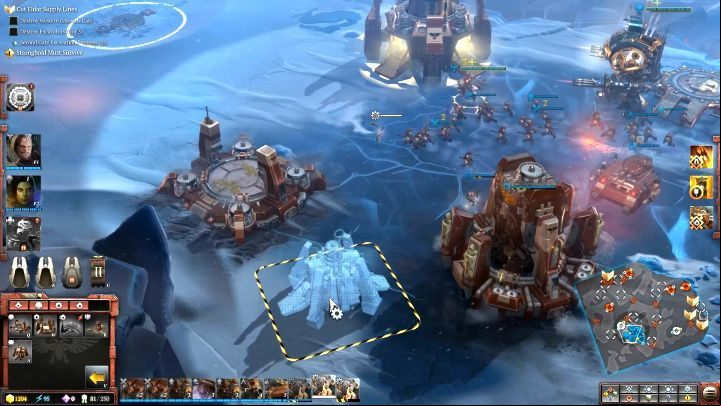 Start by expanding your base. - Mission 14 - In the Company of Friends - Dawn of War 3 Walkthrough - Campaign Walkthrough - Warhammer 40,000: Dawn of War III Game Guide