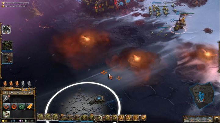 Be careful not to climb into the fire whirlwinds. - Mission 16 - The Storm Prince - Dawn of War 3 Walkthrough - Campaign Walkthrough - Warhammer 40,000: Dawn of War III Game Guide