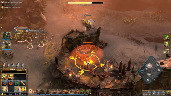 The location of Zappnoggins base. - Mission 5 The Social Climber - Warhammer Dawn of War 3 Walkthrough - Campaign Walkthrough - Warhammer 40,000: Dawn of War III Game Guide