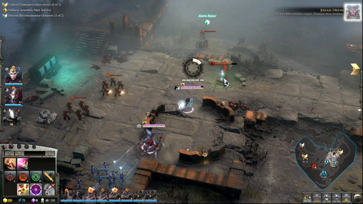 You must destroy this alarm raiser at all costs - if the enemy activates the alarm, he will receive powerful reinforcements. - Mission 6 A Dangerous Proposal - Warhammer Dawn of War 3 Walkthrough - Campaign Walkthrough - Warhammer 40,000: Dawn of War III Game Guide