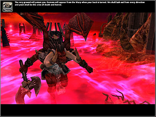 The demon is like a typical demon - strong and very hard, but mortal. - 4A - Peninsula of Iseult - KAURAVA IV - Warhammer 40.000: Dawn of War - Soulstorm - Game Guide and Walkthrough