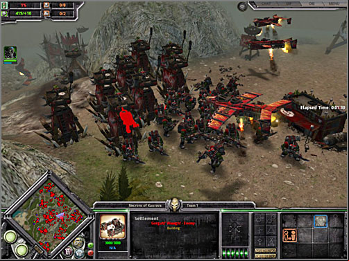 In the way to their main HQ, you will have to destroy strong reinforcement defense lines. - 2B - Rokclaw Mountains - KAURAVA II - Warhammer 40.000: Dawn of War - Soulstorm - Game Guide and Walkthrough