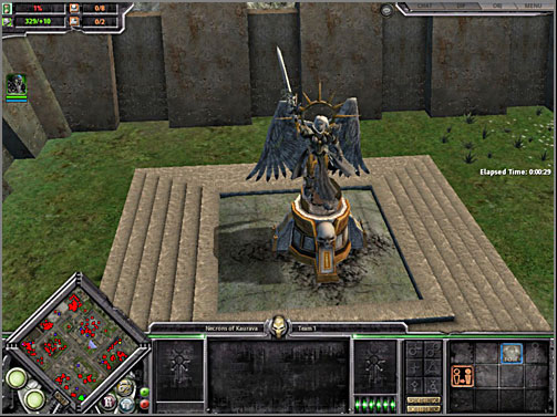 Those shrines must be destroyed in order to remove god mode from live saint. - 1A - Sama District - KAURAVA I - Warhammer 40.000: Dawn of War - Soulstorm - Game Guide and Walkthrough