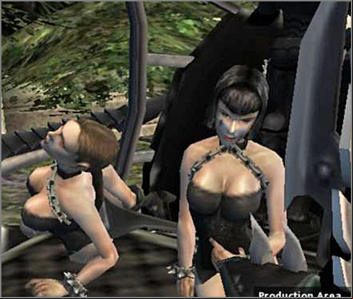 On the platform of destruction, if you take a closer look on the ship model, two Ladies are visible on the shipboard. Only imagine who may that person be who is sitting in front of them, on the throne. :O - Dark Eldars - Races/Units - Warhammer 40.000: Dawn of War - Soulstorm - Game Guide and Walkthrough