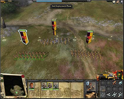 Deployment of our troops - Mission 1: Battle for the hill - Imperial Campaign: Act I - Warhammer: Mark of Chaos - Game Guide and Walkthrough