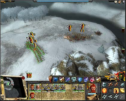 Here was a hellcannon, soon will be Chaos' graveyard - Mission 4: Battle on a bridge - Imperial Campaign: Act II - Warhammer: Mark of Chaos - Game Guide and Walkthrough