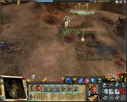 Town's ruins - Mission 1: Priest needs a rescue - Imperial campaign: Act III - Warhammer: Mark of Chaos - Game Guide and Walkthrough