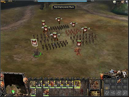 Army's deployment - Mission 5: The Elven mage found - Chaos' campaign: Act II - Warhammer: Mark of Chaos - Game Guide and Walkthrough