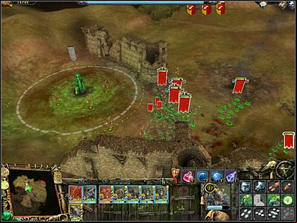 Somewhere there few Dwarves defend the regeneration shrine - Mission 1: Very big cannon - Chaos' campaign: Act IV - Warhammer: Mark of Chaos - Game Guide and Walkthrough