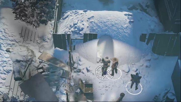 There is a ageway there that will lead you to a building next to your opponents - Wasteland 3: Heads or Tails - Side quests - Wasteland 3 Guide, Walkthrough