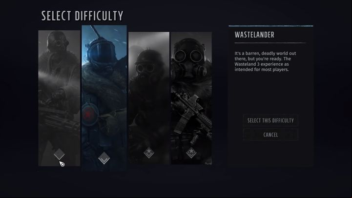 1 - Wasteland 3: Difficulty levels - Rookie, Wastelander, Ranger, Supreme Jerk - Appendix - Wasteland 3 Guide, Walkthrough