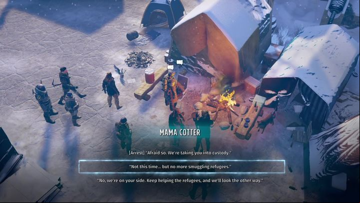 When you manage to deal with the refugees you have to go back to Colorado Springs and talk to Mama Cotter - Wasteland 3: Unwelcome Guests walkthrough - Main Quests - Wasteland 3 Guide, Walkthrough