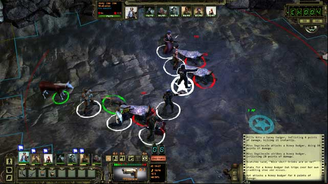 In the cave, you are going to fight mutated animals - Main quest - The way to Damonta and rad suits | The Prison - quests - The Prison - quests - Wasteland 2 Game Guide & Walkthrough