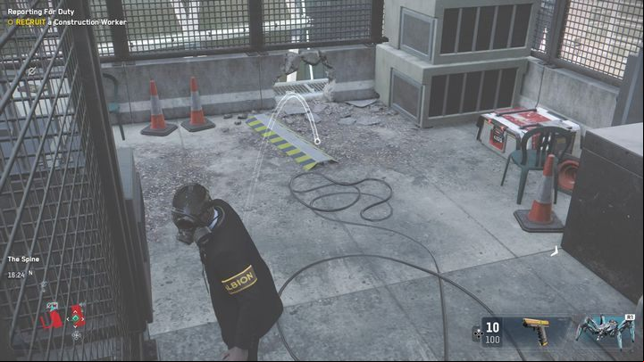 This Paste Up location is on the wall of a building standing in the central part of the complex - Watch Dogs Legion: Paste Up - City of London map, locations - City of London - Watch Dogs Legion Guide