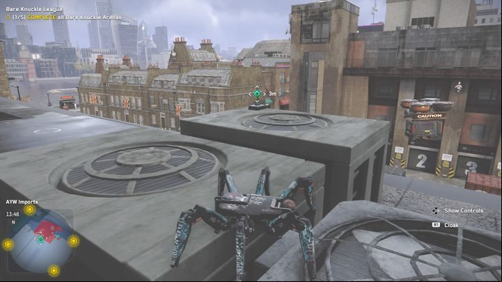 The Tech Point can be found in a vent shaft, right next to the river - Watch Dogs Legion: Tech Points - Southwark map, locations - Southwark - Watch Dogs Legion Guide