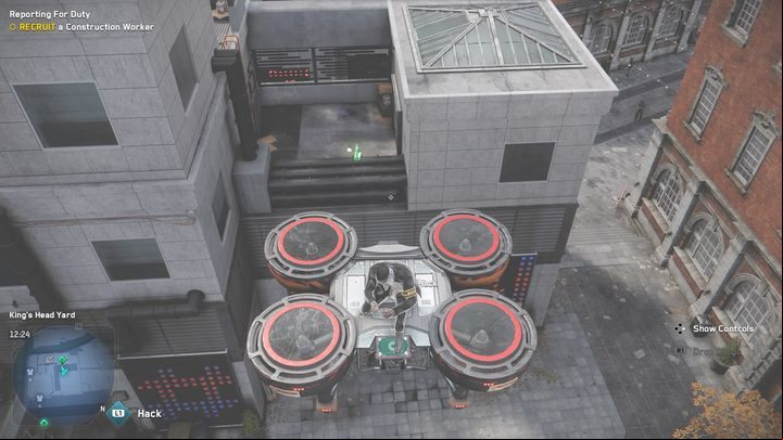 The Tech Point is located on the roof of the building - simply use a drone to get there - Watch Dogs Legion: Tech Points - Southwark map, locations - Southwark - Watch Dogs Legion Guide