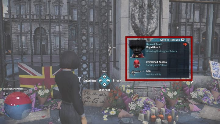 After scanning the character, you will receive information such as the name of the character, his profession, characteristics, and unique equipment that he potentially has - Watch Dogs Legion: Character Scan - what does it tell me? - FAQ - Watch Dogs Legion Guide