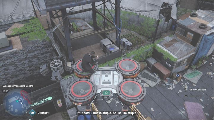The mask is located on the roof of a lower building - just fly there on a drone - Watch Dogs Legion: Masks - where to find? - FAQ - Watch Dogs Legion Guide