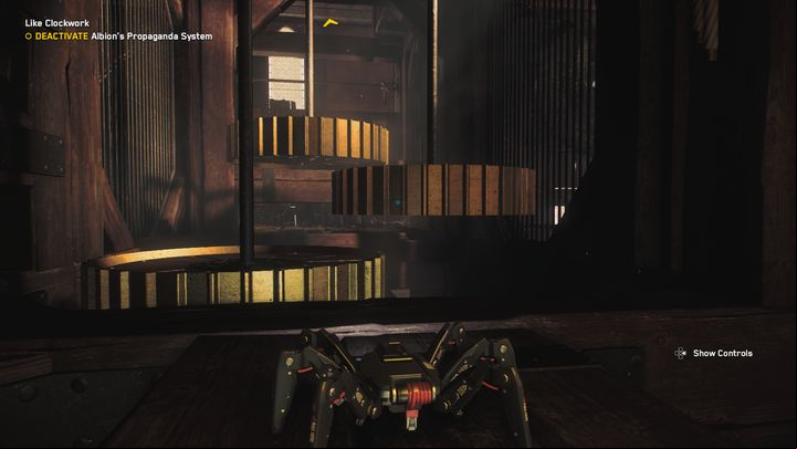 Then you will encounter other mechanisms that rotate on their own axis - Watch Dogs Legion: Like Clockwork - walkthrough - Side missions - Watch Dogs Legion Guide