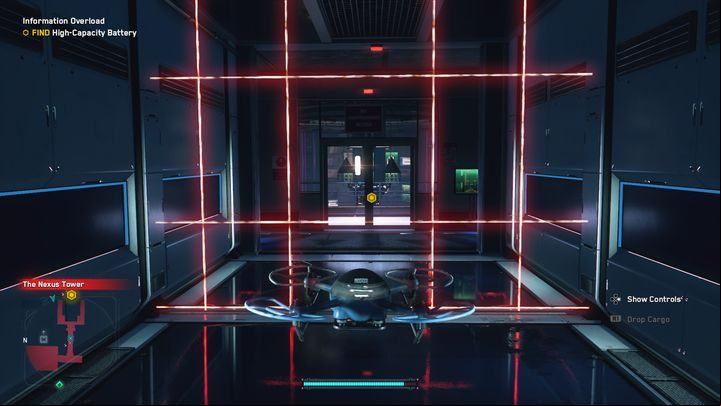 The second stage is just as simple, you just need to fly through at the moment when a large gap is created - Watch Dogs Legion: Information Overload - walkthrough - Side missions - Watch Dogs Legion Guide