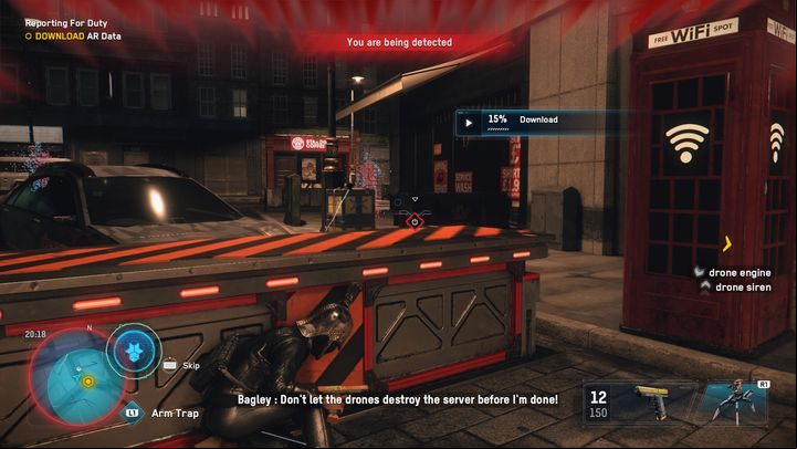 By ing the data, enemies will be on the left - Watch Dogs Legion: Reporting for Duty - walkthrough - DedSec Missions - Watch Dogs Legion Guide