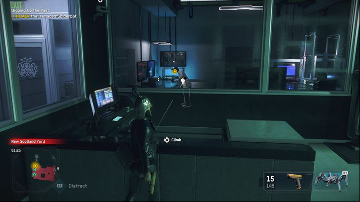 Take control of the damaged arachnid, which is handled by some employee - Watch Dogs Legion: Digging Up the Past - walkthrough - DedSec Missions - Watch Dogs Legion Guide