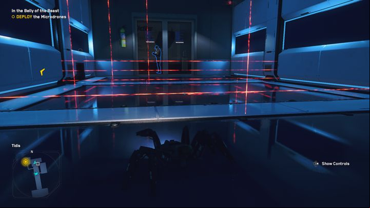 You'll find yourself in a room full of lasers - Watch Dogs Legion: In the Belly of the Beast - walkthrough - Albion Missions - Watch Dogs Legion Guide