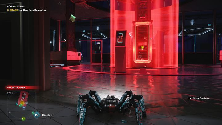 You can use the spider or your character to get in - Watch Dogs Legion: 404 Not Found - walkthrough - Missions 404 - Watch Dogs Legion Guide
