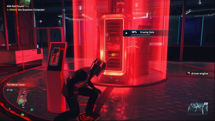 On the top floor, there is another puzzle with nodes, it is used to disable the lasers that serve as an alarm - Watch Dogs Legion: 404 Not Found - walkthrough - Missions 404 - Watch Dogs Legion Guide