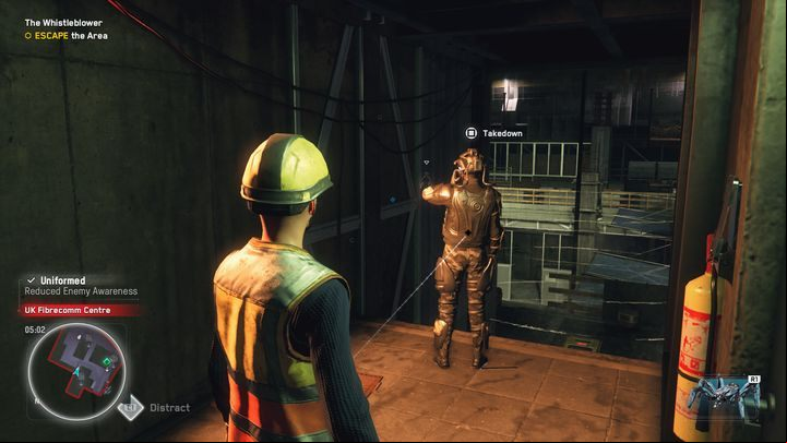 After the finished cutscene, you will find yourself on the other side of the building, take down the enemy and escape from the restricted area to complete the mission - Watch Dogs Legion: The Whistleblower - walkthrough - SIRS Missions - Watch Dogs Legion Guide