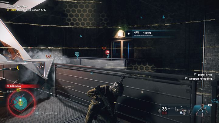 When you start hacking data from the server, you will have to defend yourself from enemies in the spot where you are - Watch Dogs Legion: Hunting Zero Day - walkthrough - SIRS Missions - Watch Dogs Legion Guide