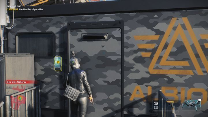 There's a room inside that you need to get to - Watch Dogs Legion: Smoking Gun - walkthrough - SIRS Missions - Watch Dogs Legion Guide