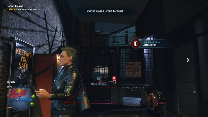 When you get there, you'll notice a locked door - Watch Dogs Legion: Market Closing - walkthrough - Kelley Missions, part 2 - Watch Dogs Legion Guide