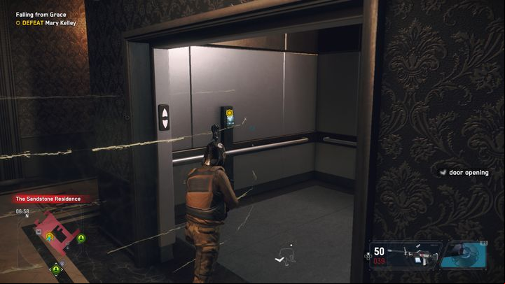 When the progress bar reaches 100%, defeat the rest of the opponents and go to the elevator - Watch Dogs Legion: Falling From Grace - walkthrough - Kelley Missions, part 2 - Watch Dogs Legion Guide