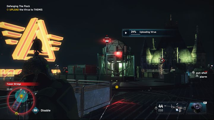 When you a virus to THEMIS, you will be attacked by drones, so the best solution is to have the skills to hack or Betray drones to facilitate your mission - Watch Dogs Legion: Defanging the Flock - walkthrough - Albion Missions, part 2 - Watch Dogs Legion Guide