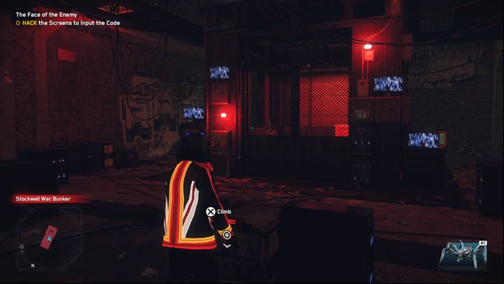 At the very beginning, the top left, top right, and bottom left will appear - Watch Dogs Legion: The Face of the Enemy - walkthrough - DedSec Missions, part 2 - Watch Dogs Legion Guide