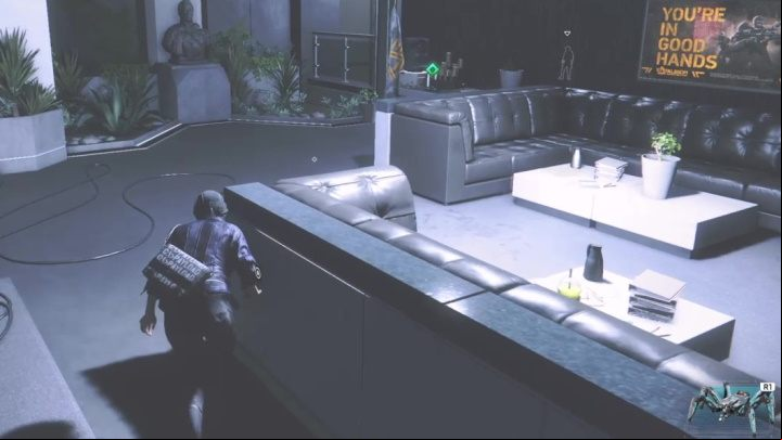 The tech point is located in the interior of the building - in the room next to the garage door - Watch Dogs Legion: Tech Points - City of Westminster map, locations - City of Westminster - Watch Dogs Legion Guide