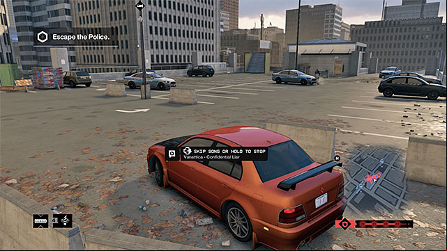 The recommended getaway car - Mission 9 (Dressed in Peels) | Main missions - Act I - Main missions - Act I - Watch Dogs Game Guide