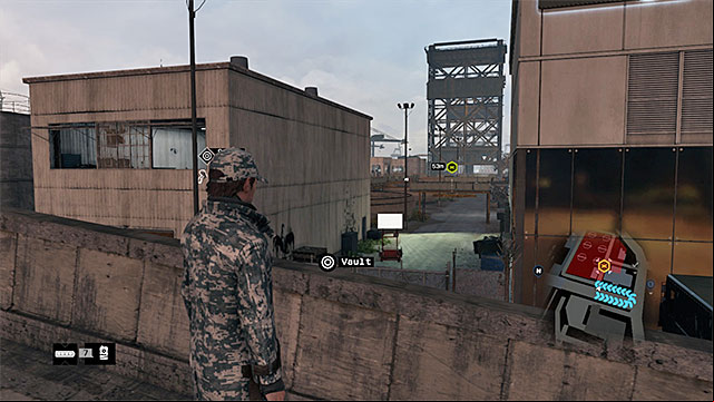 The ctOS control center is the big enclosed area in the docks - Unlocking mission 2 | Main missions - Act II - Main missions - Act II - Watch Dogs Game Guide
